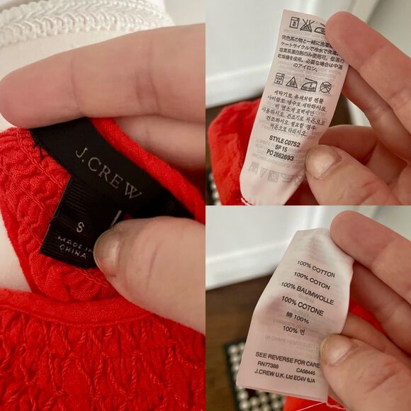 J.Crew Gauzy Coverup Shift Tunic Dress 100% Cotton in Orange - Size S - Picture 6 of 6